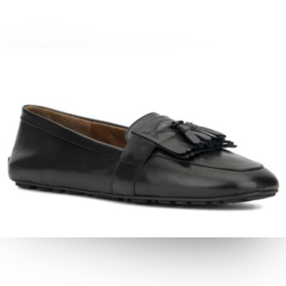 Aquatalia Leather Tassel Flats